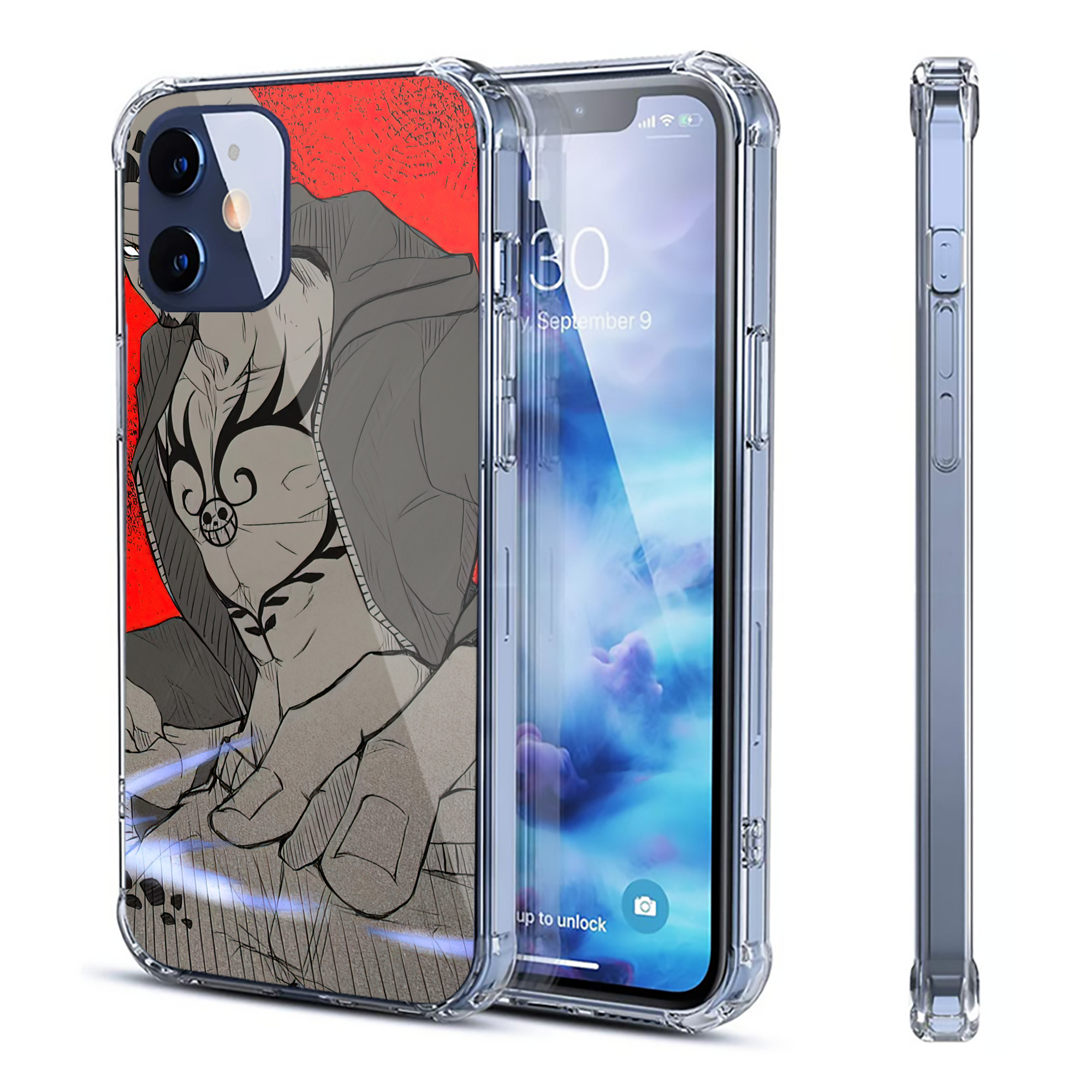 （画像用） ワンピース ONE PIECE 【iPhone 12シリーズ対応】透明スマホケース（クリアソフトケース）